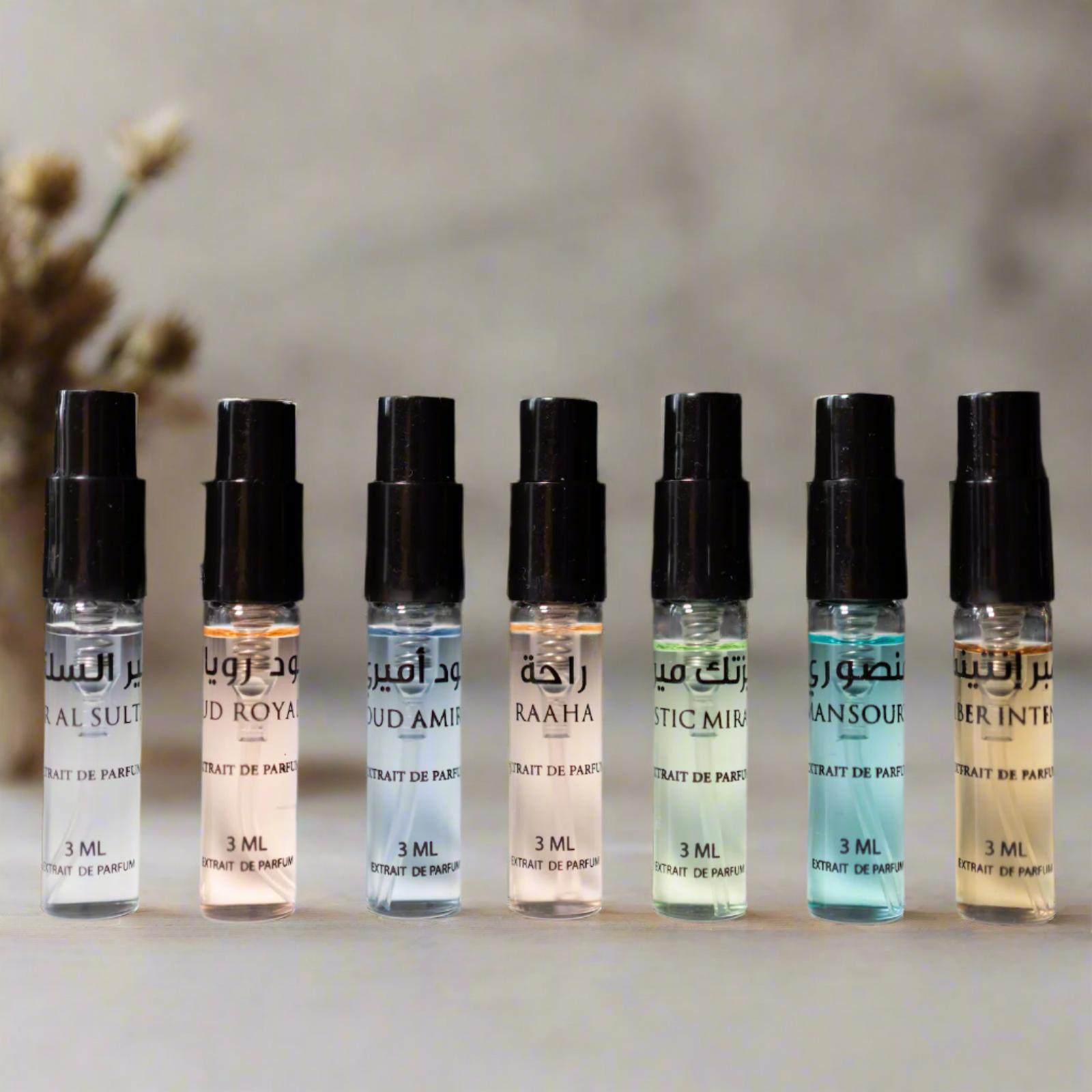 Full Collection Discovery Set Extrait de Parfum poster - luxury fragrance by L'Haya