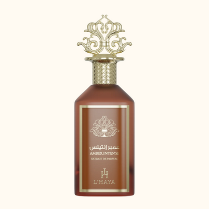 Amber Intense Extrait de Parfum bottle - luxury fragrance by L'Haya
