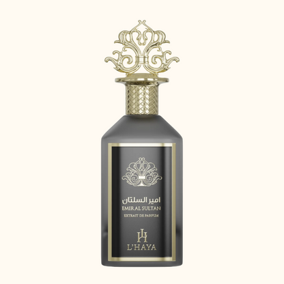 Emir Al Sultan Extrait de Parfum bottle - luxury fragrance by L'Haya