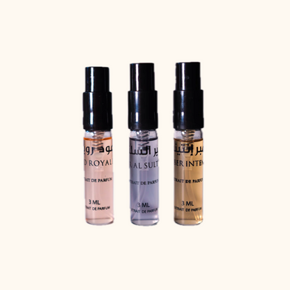 Best Seller Discovery Set Extrait de Parfum bottles- luxury fragrance by L'Haya