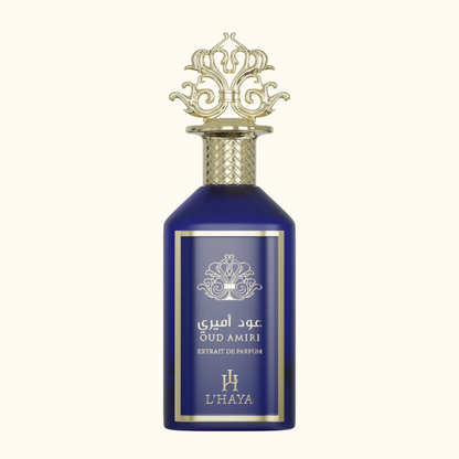 Oud Amiri Extrait de Parfum bottle - luxury fragrance by L'Haya
