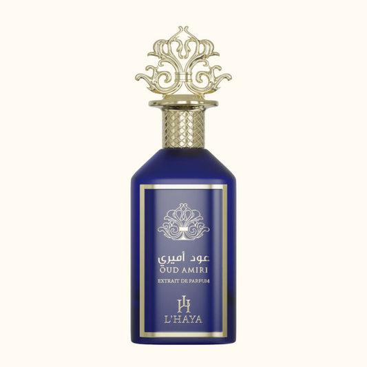 Oud Amiri Extrait de Parfum bottle - luxury fragrance by L'Haya